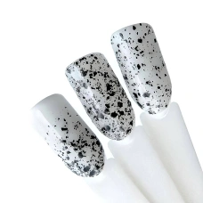 Zirka Snow Yo!Nails #05 Гель-лак с черными хлопьями 5ml